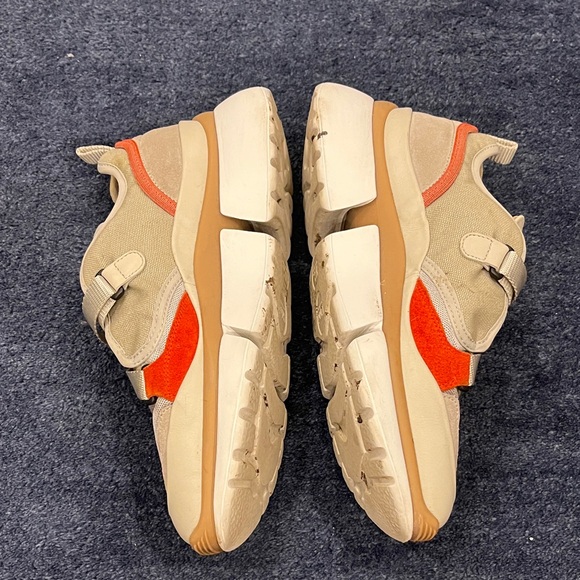 Chloe Tan and Orange Sonnie Strap Sneaker - Picture 3 of 7